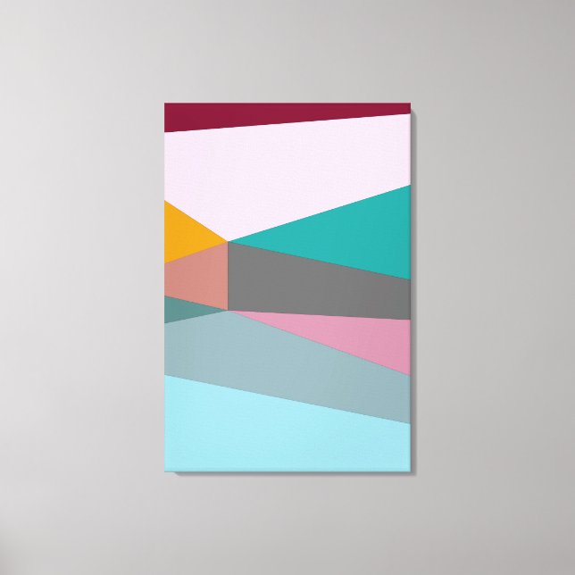 Färg_02-Kanvastryckets skuggor Canvastryck (Framsida)