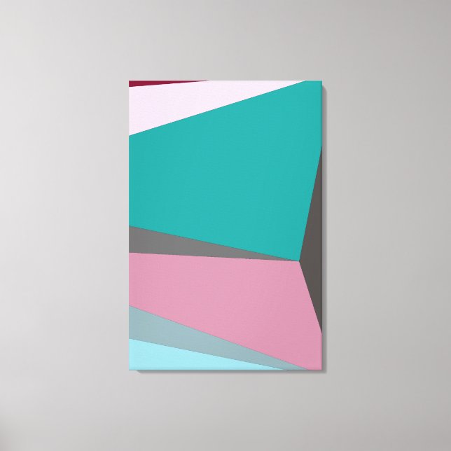 Färg_03-Kanvastryckets skuggor Canvastryck (Framsida)