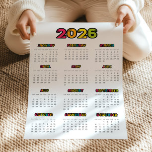 Färg 2023-kalender poster