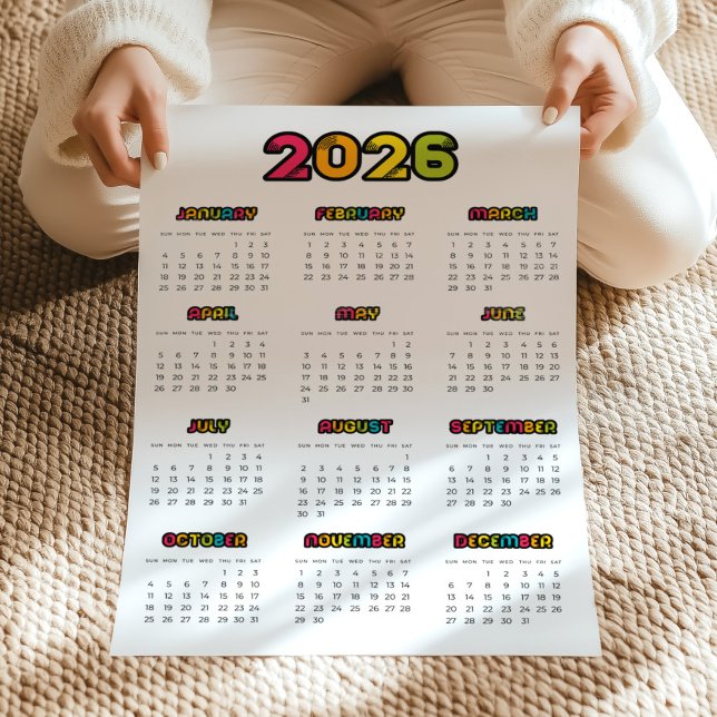 Färg 2023-kalender poster (Skapare uppladdad)