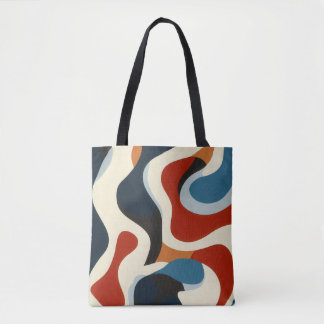 Färg Abstract Design Tote Bag Tygkasse