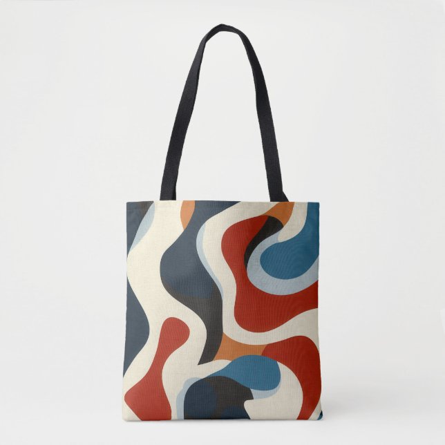Färg Abstract Design Tote Bag Tygkasse (Framsida)