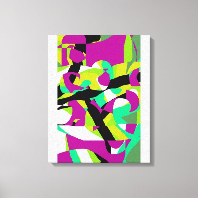Färg abstrakt art 7 canvastryck (Framsida)