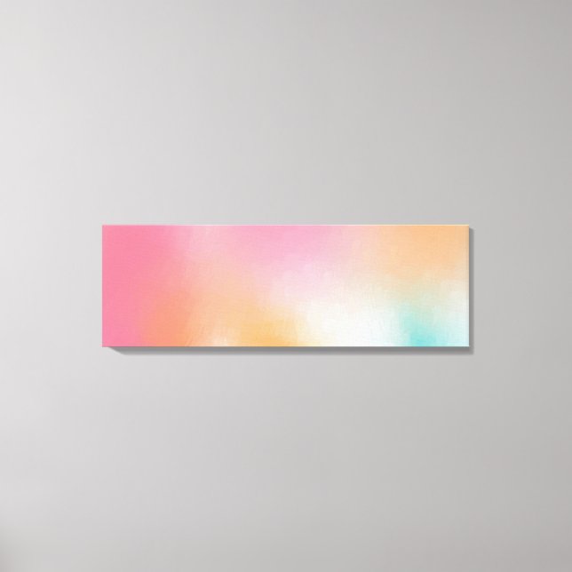 Färg Abstrakt Art Modern Gult Grönt Red Rosa Canvastryck (Framsida)