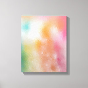 Färg Abstrakt Art Modern Trendig Red Rosa Blue Canvastryck