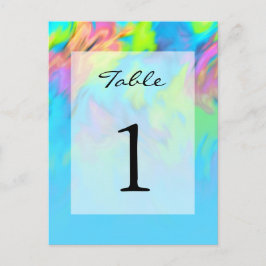 Färg Abstrakt Bordsnumret Färgämne Mönster Vykort
