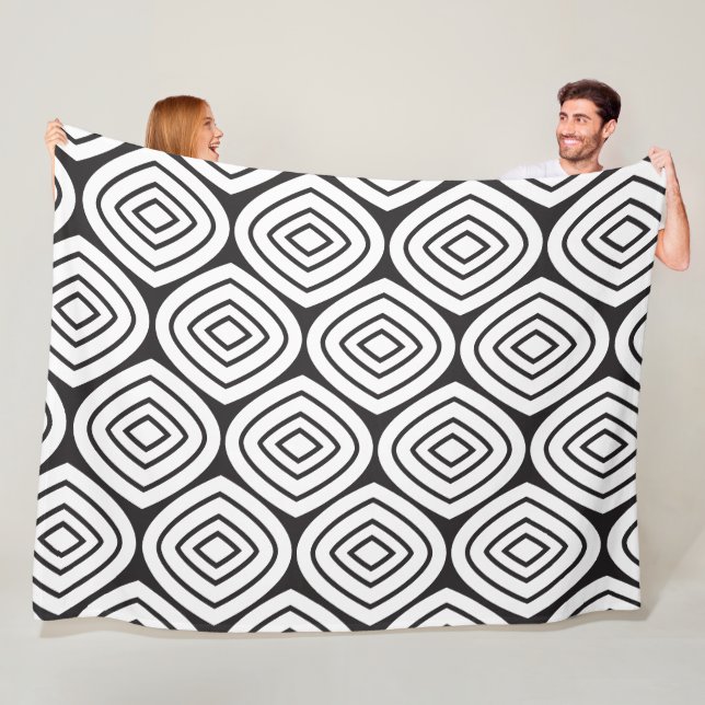 Färg Abstrakt Diamond MCM Mönster Fleecefilt (På plats)