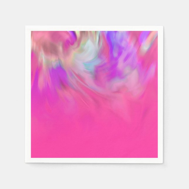 Färg Abstrakt Färgämne Ombre-design Pappersservett (Framsidan)