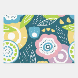 Färg Abstrakt Flower Mönster