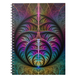 Färg Abstrakt Fractal Art Anteckningsbok