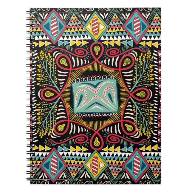 Färg abstrakt: fyrkantig fickdesign. anteckningsbok (Framsidan)