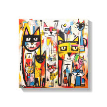 Färg Abstrakt Katt ny konst