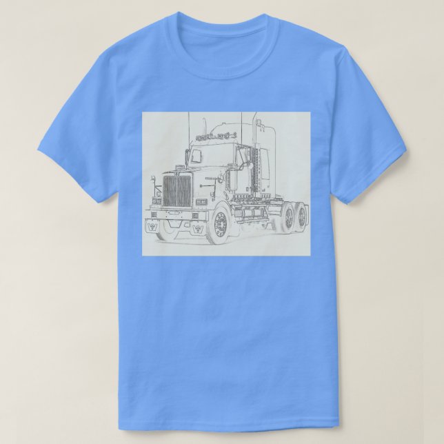 Färg abstrakt Lastbil 15 T Shirt (Design framsida)