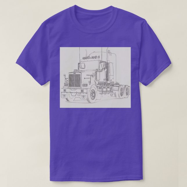 Färg abstrakt Lastbil 18 T Shirt (Design framsida)