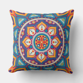 Färg Abstrakt Mandala Decor Pillow Kudde