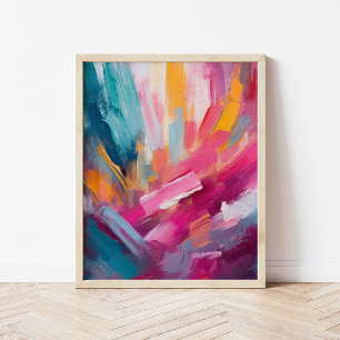 Färg Abstrakt Modern Art Poster