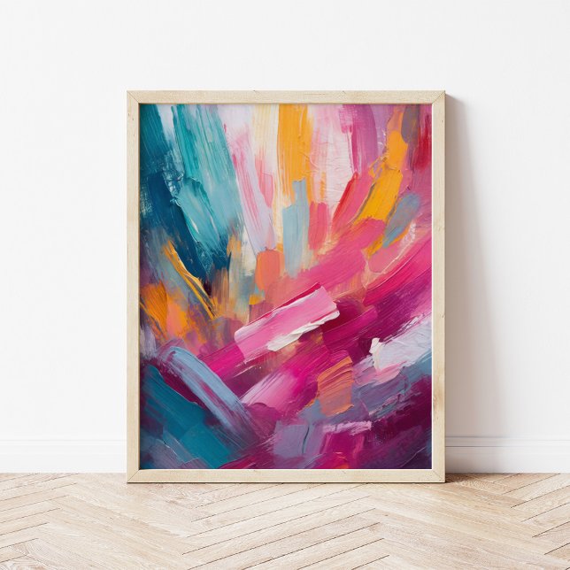 Färg Abstrakt Modern Art Poster (Skapare uppladdad)