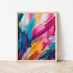 Färg Abstrakt Modern Art Poster