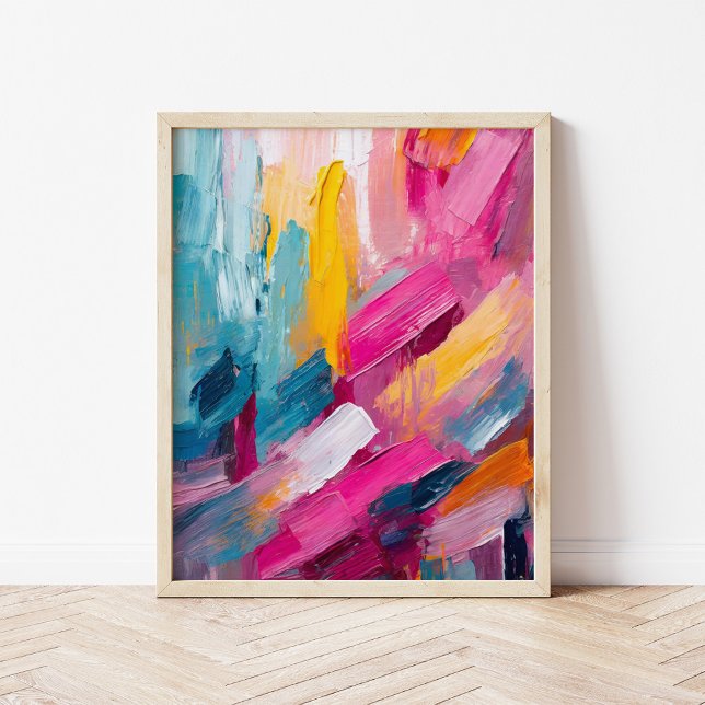 Färg Abstrakt Modern Art Poster (Skapare uppladdad)