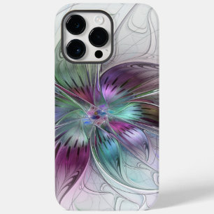 Färg Abstrakt Modern Blommigt Fractal Art