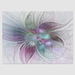 Färg Abstrakt Modern Blommigt Fractal Art