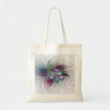 Färg Abstrakt Modern Blommigt Fractal Art