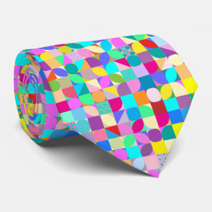 Färg Abstrakt Modern Mönster Art Neck Tie Slips