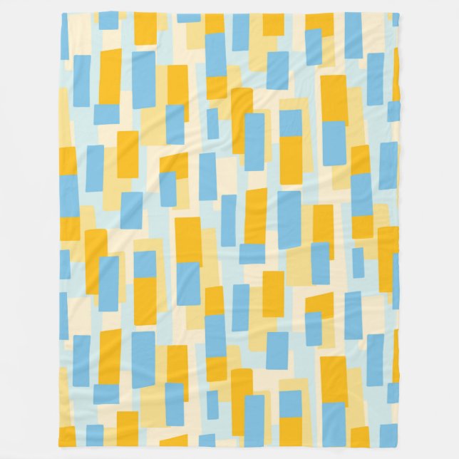 Färg Abstrakt Mönster 121022 Fleecefilt (Framsidan)