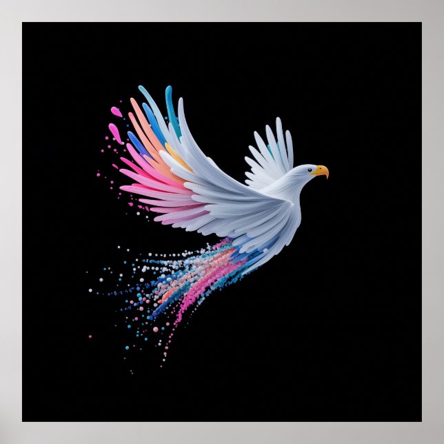 Färg Abstrakt Ögondesign Poster (Framsidan)