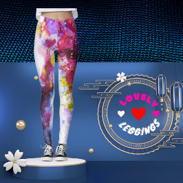 Färg Abstrakt Painting Leggings