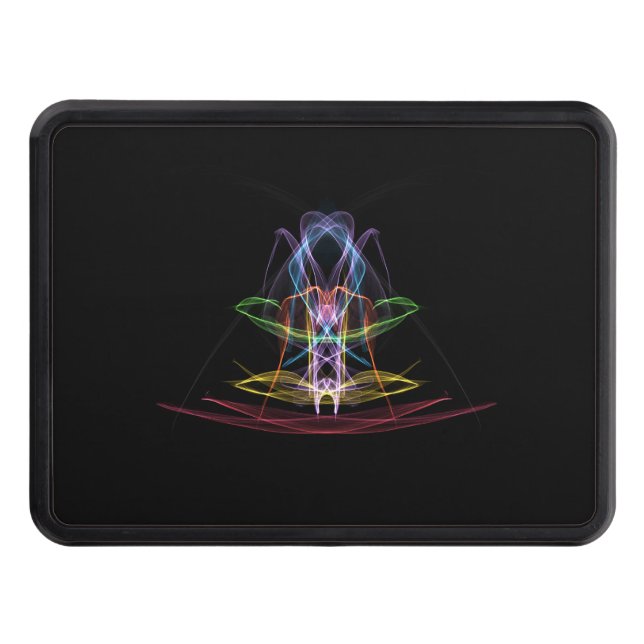 Färg Abstrakt Regnbåge 3D-släpvagnshäck Dragkroksskydd (Framsidan)