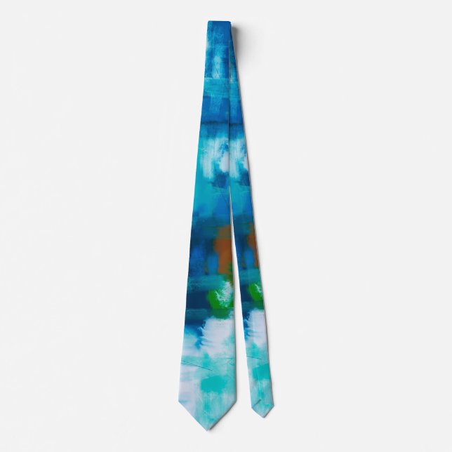 Färg Abstrakt Tie Blue for Homecoming or Prom Slips (Framsida)