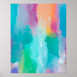 Färg Abstrakt Vattenfärgfärgfärg Poster