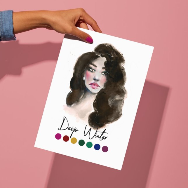 Färg Analysis Art för djupgående vintertyp i Säson Poster (Skapare uppladdad)