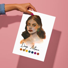 Färg Analysis Art för djuphavsanalys av Säsong-typ Poster