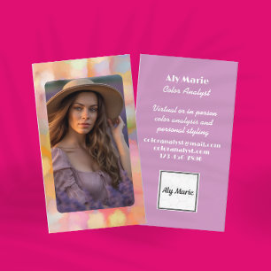 Färg Analyst - modern personlig Stylist Visitkort