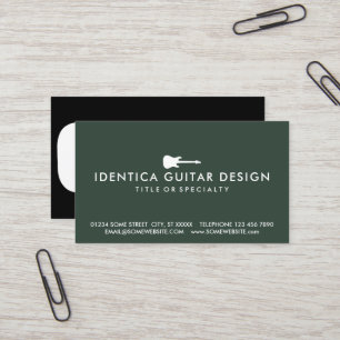 Färg Anpassade Simple Electric Guitar Business Visitkort