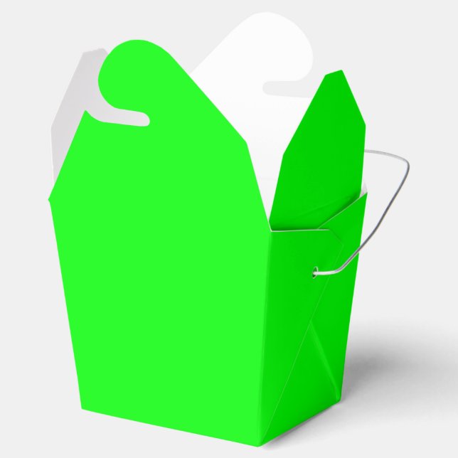 Färg anpassar det här med Fluo Neon Grönt Backgrou Presentaskar (Öppnad)