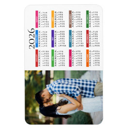 Färg Anpassningsbar 2022 - fotokalendermagnet Magnet
