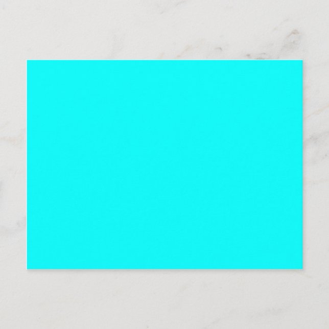 färg aqua / cyan vykort (Framsida)