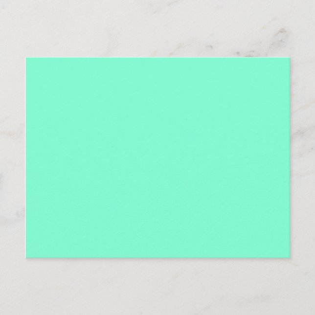 färg aquamarine vykort (Framsida)