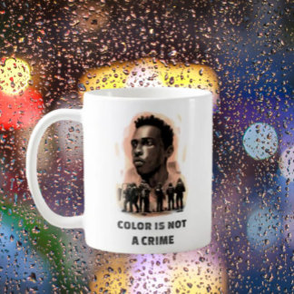 Färg är inte ett brott - rättsmedvetandegörandet k kaffemugg