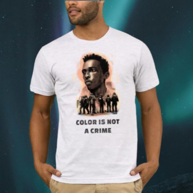 Färg är inte ett brott - Social rättvisa T Shirt (Skapare uppladdad)