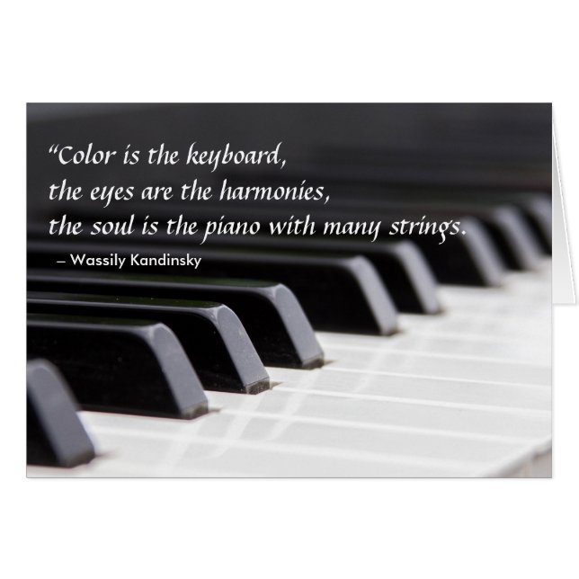 Färg är tangentbord hälsningskort (Framsidan Horizontal)