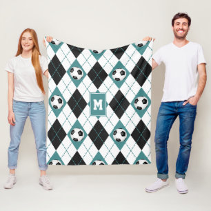 färg argyle mönster fleecefilt