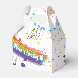 Färg Art Party födelsedag Presentaskar