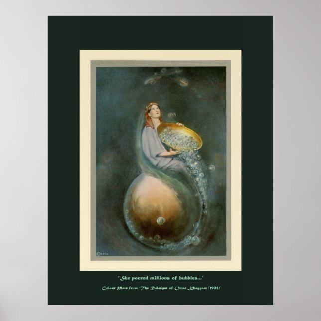 Färg Art Plate från Omar Khayyam Rubaiyat Poster (Framsidan)