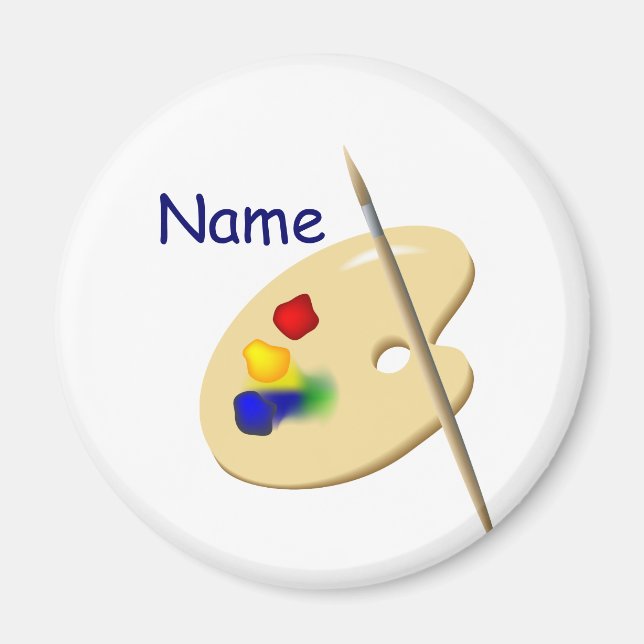 Färg Artist Palette Magnet (Framsidan)