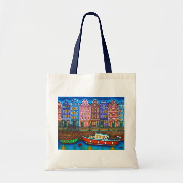 Färg av Amsterdam Tote Bag av Lisa Lorenz Tygkasse (Framsidan)