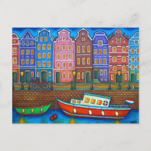 Färg av Amsterdams postkort av Lisa Lorenz Vykort